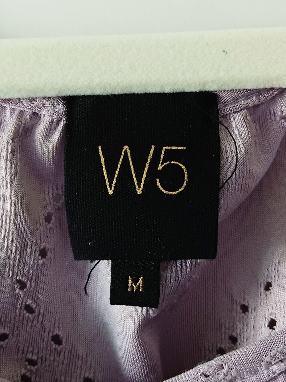 W5 Lavender Eyelet Lace Blouse Size M - Picture 8 of 9